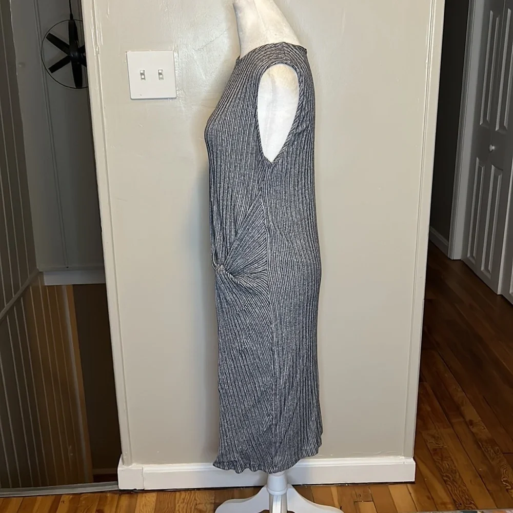 MM Lafleur The Tara Costal Jersey Tie Knot Wrap Stripe Dress Size Large